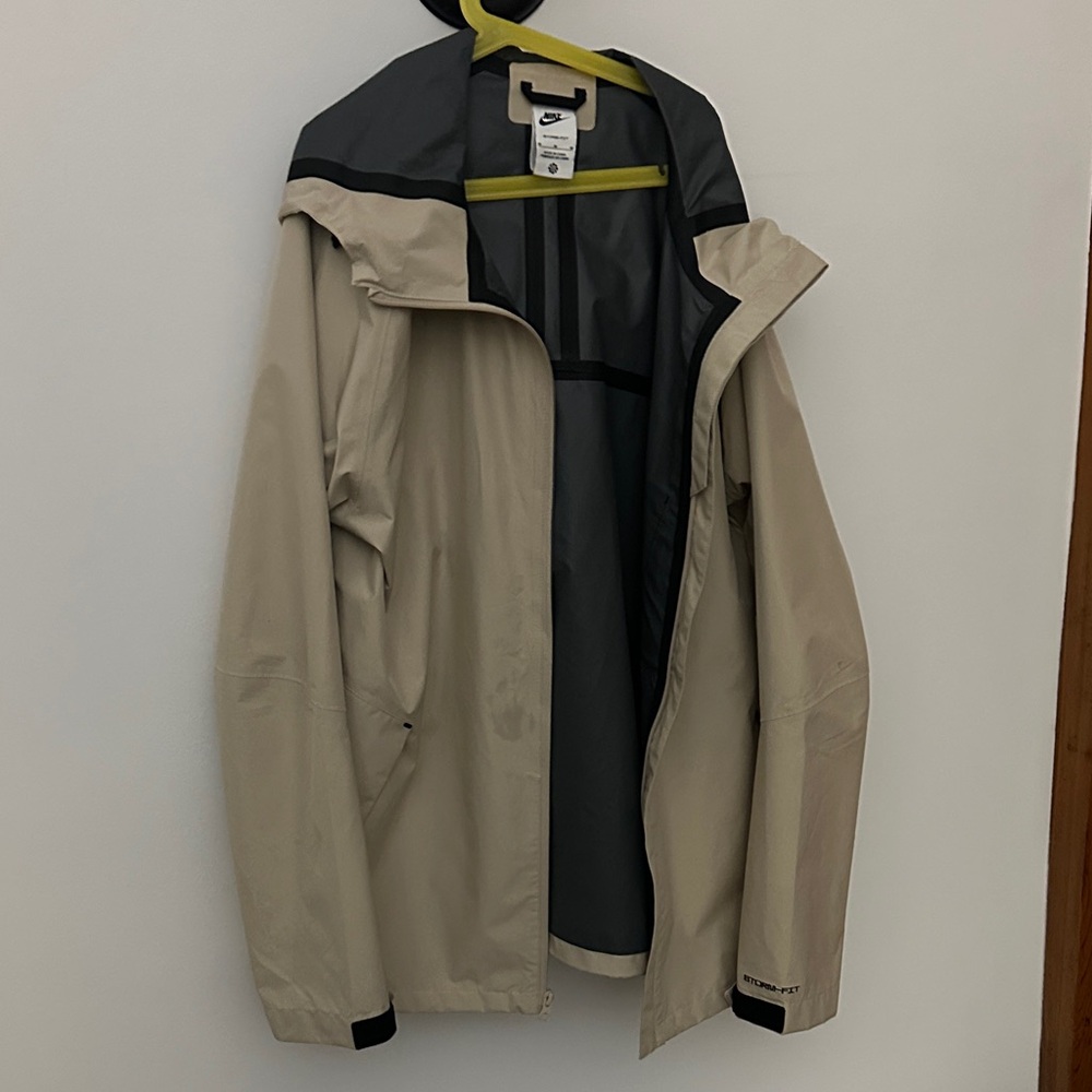 Men's Beige storm fit Waterproof Nike Jacket